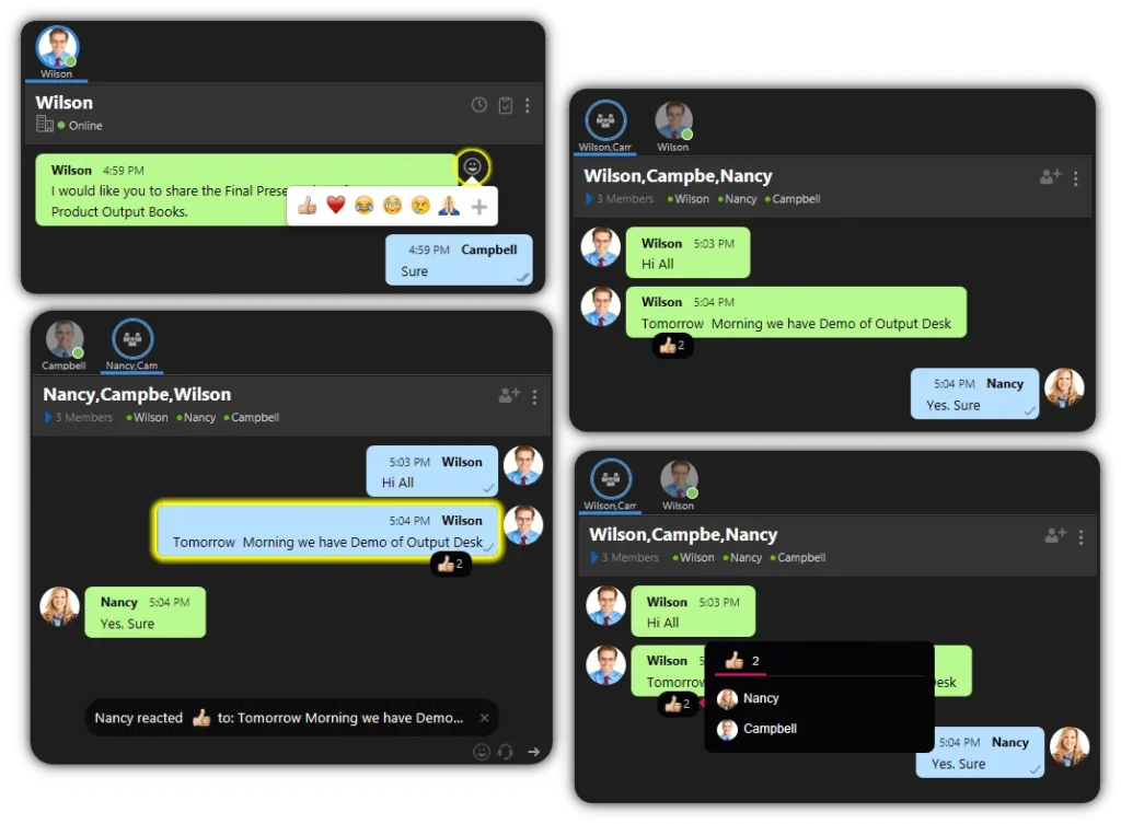 Output Messenger – ارتباطات داخلی تیمی