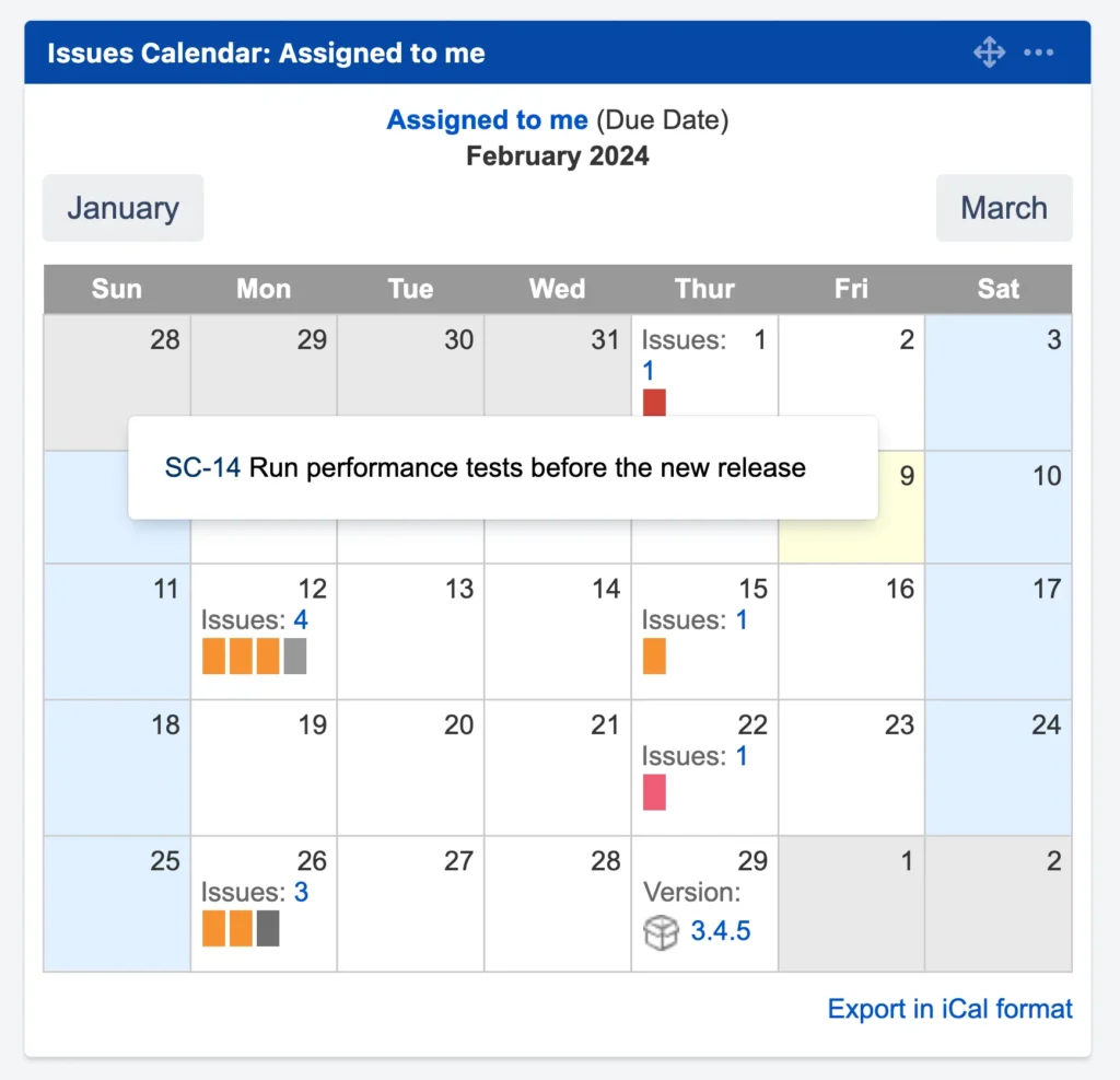 تقویم پروژه (Project Calendar)