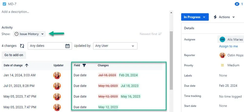 تعیین ددلاین (Deadline) برای هر تسک در جیرا