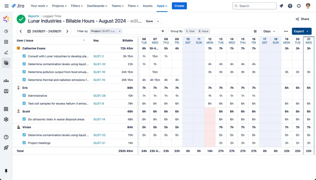ثبت ساعت‌های کاری (Timesheet Submittals)